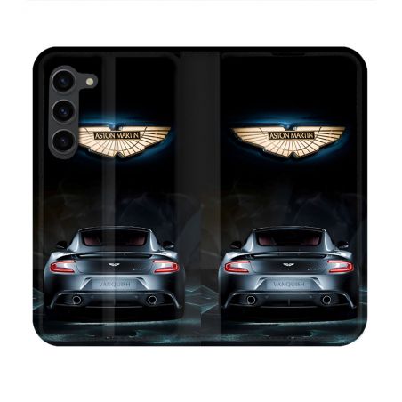 Housse Cuir Portefeuille Pour Samsung Galaxy S23 Aston Martin