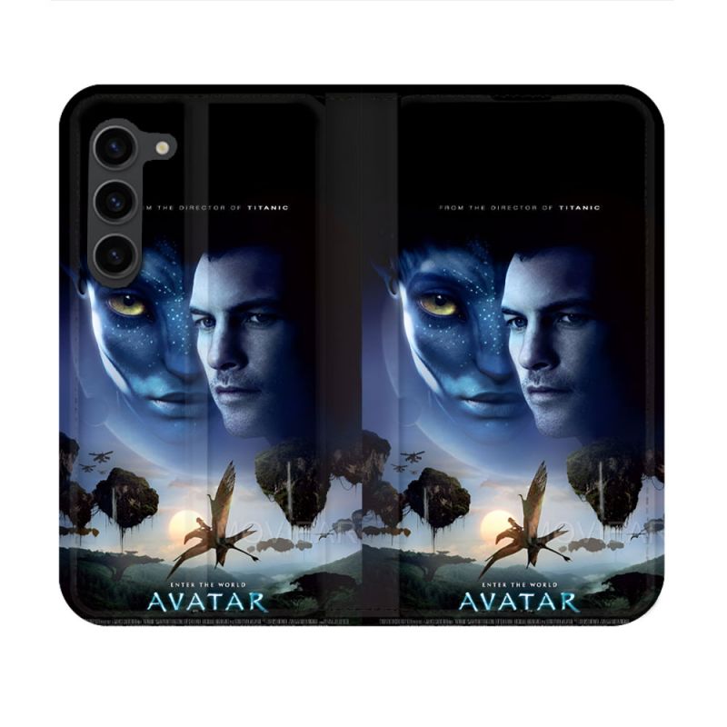 Housse Cuir Portefeuille Pour Samsung Galaxy S23 Avatar