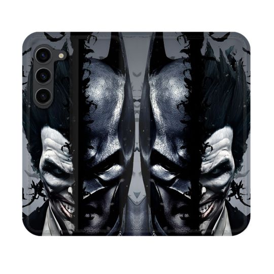 Housse Cuir Portefeuille Pour Samsung Galaxy S23 Batman Joker