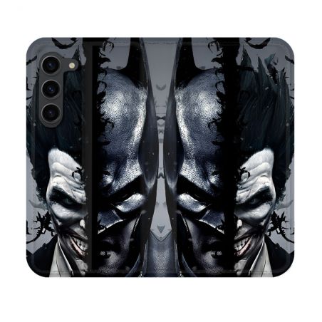 Housse Cuir Portefeuille Pour Samsung Galaxy S23 Batman Joker
