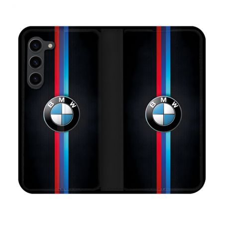 Housse Cuir Portefeuille Pour Samsung Galaxy S23 BMW Logo