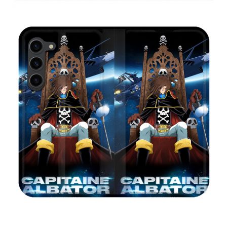 Housse Cuir Portefeuille Pour Samsung Galaxy S23 Capitaine Albator