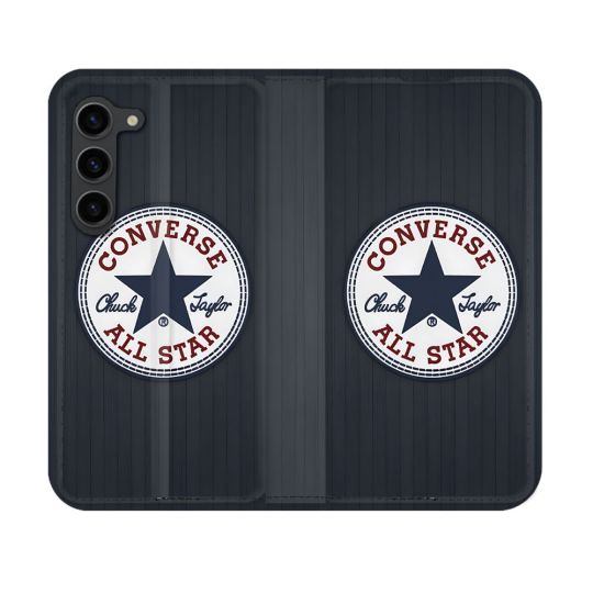 Housse Cuir Portefeuille Pour Samsung Galaxy S23 Converse