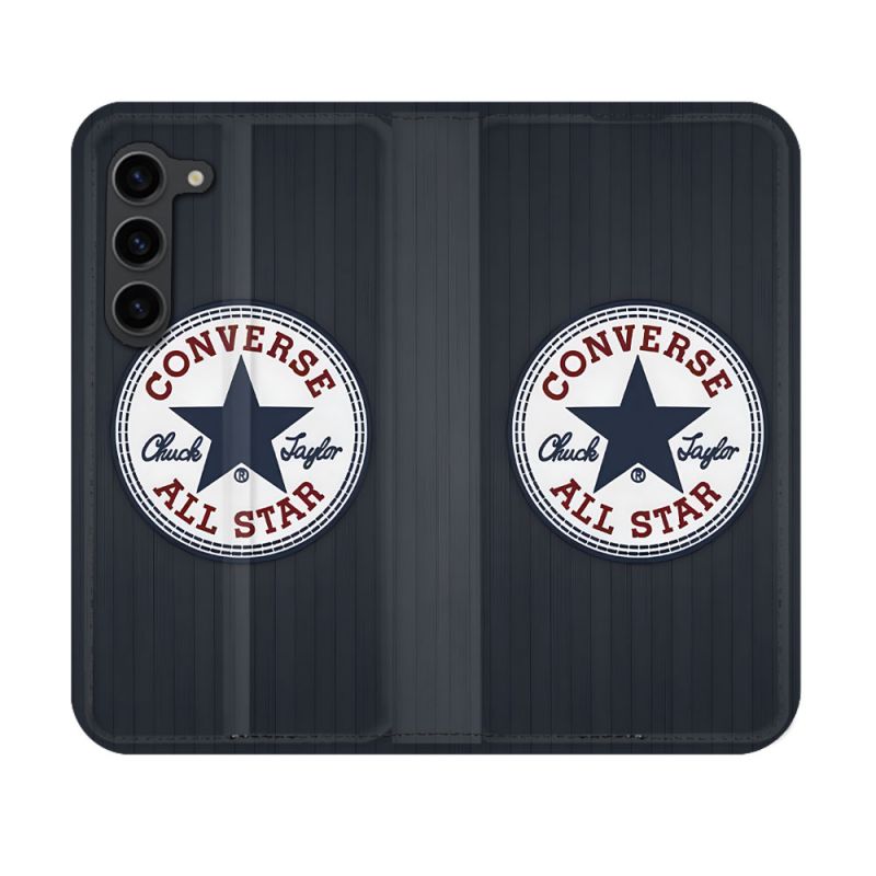 Housse Cuir Portefeuille Pour Samsung Galaxy S23 Converse