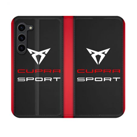 Housse Cuir Portefeuille Pour Samsung Galaxy S23 Cupra