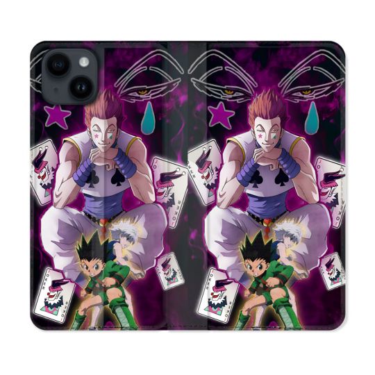 Housse Cuir Portefeuille Pour Iphone 15 (6.1) Manga Hunter X Hunter Hisoka