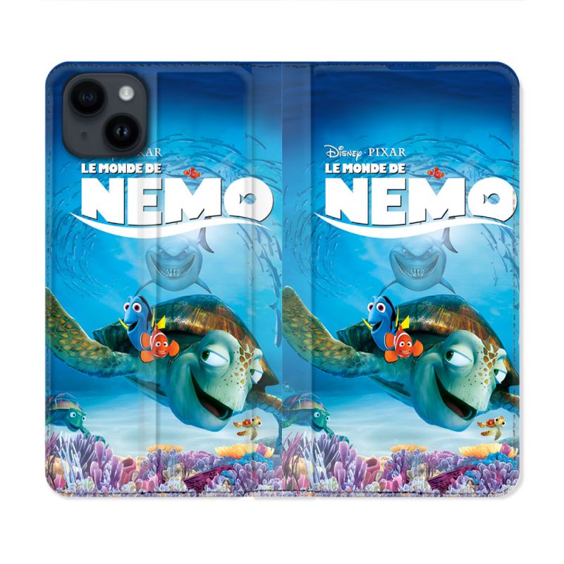 Housse Cuir Portefeuille Pour Iphone 15 (6.1) Nemo Affiche