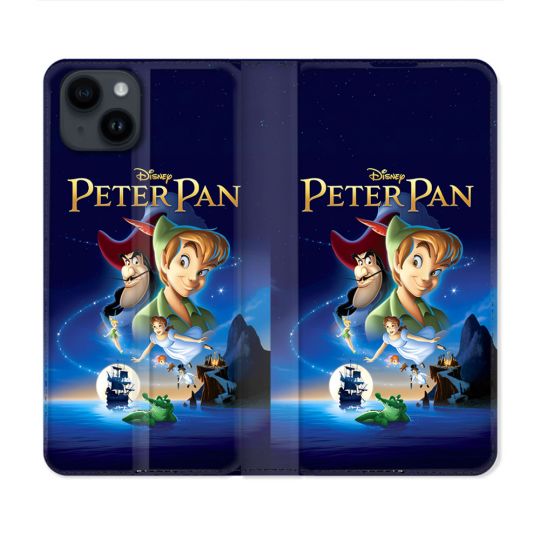 Housse Cuir Portefeuille Pour Iphone 15 (6.1) Peter Pan Affiche
