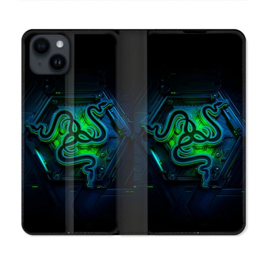 Housse Cuir Portefeuille Pour Iphone 15 (6.1) Razer