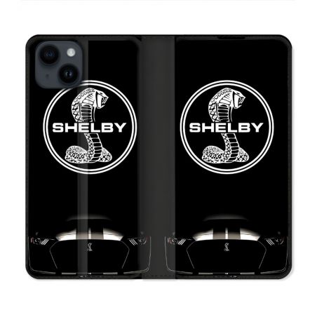 Housse Cuir Portefeuille Pour Iphone 15 (6.1) Shelby