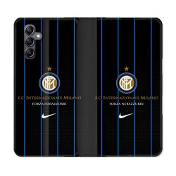 Housse Cuir Portefeuille Pour Samsung Galaxy S23 FE Foot Inter Milan