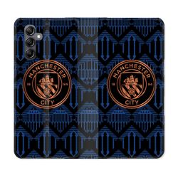 Housse Cuir Portefeuille Pour Samsung Galaxy S23 FE Foot Manchester City