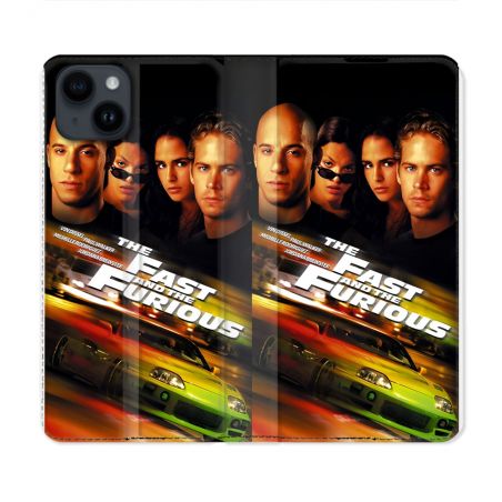 Housse Cuir Portefeuille Pour Iphone 15 (6.1) The Fast And Furious