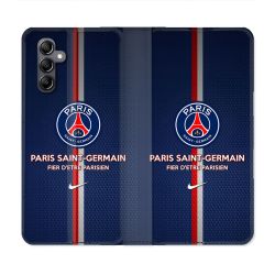 Housse Cuir Portefeuille Pour Samsung Galaxy S23 FE Foot PSG Fier