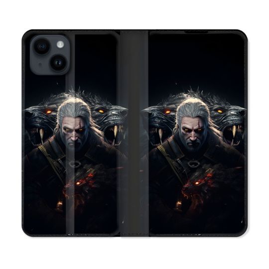 Housse Cuir Portefeuille Pour Iphone 15 (6.1) The Witcher