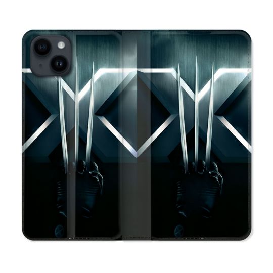 Housse Cuir Portefeuille Pour Iphone 15 (6.1) Xmen