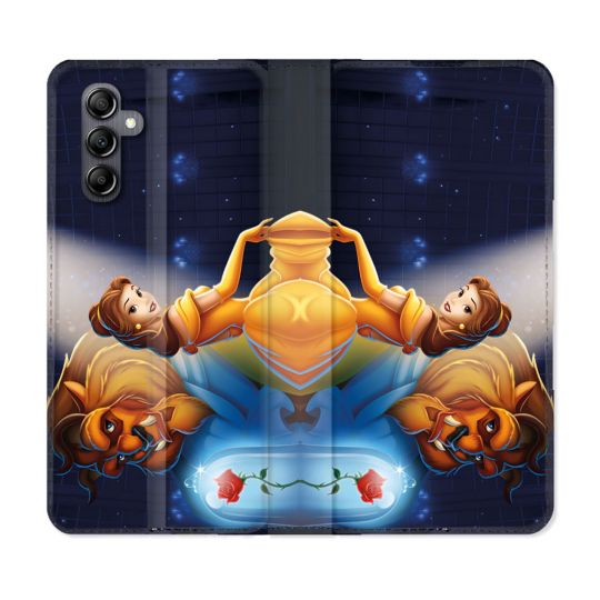 Housse Cuir Portefeuille Pour Samsung Galaxy S23 FE La Belle et La Bête