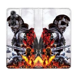 Housse Cuir Portefeuille Pour Samsung Galaxy S23 FE Metal Gear Solid