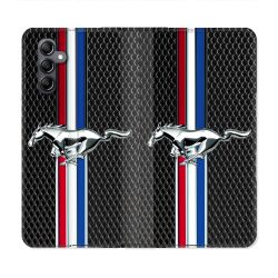 Housse Cuir Portefeuille Pour Samsung Galaxy S23 FE Mustang