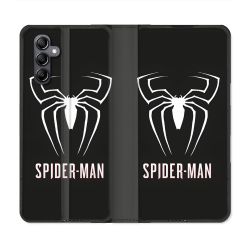 Housse Cuir Portefeuille Pour Samsung Galaxy S23 FE Spiderman Logo