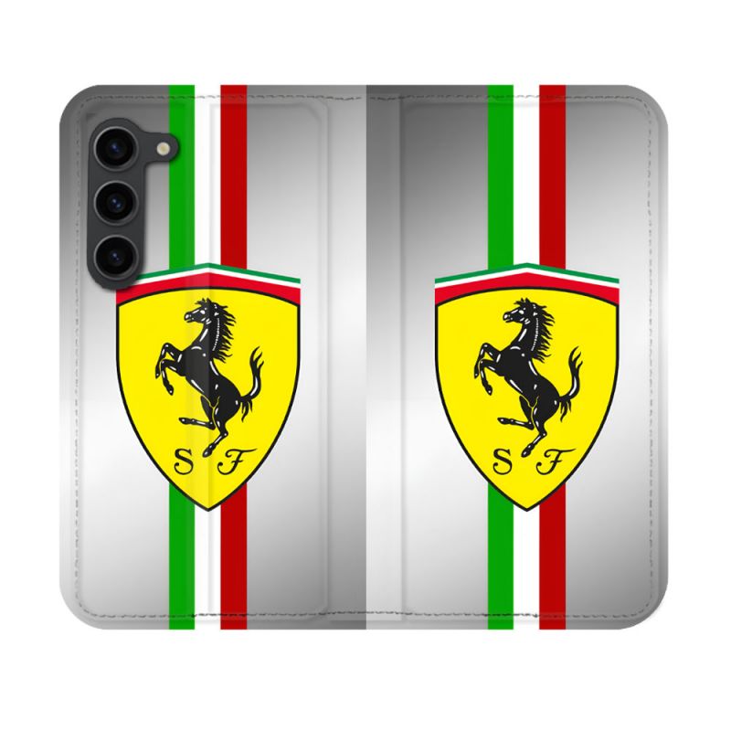 Housse Cuir Portefeuille Pour Samsung Galaxy S23 Ferrari Ligne