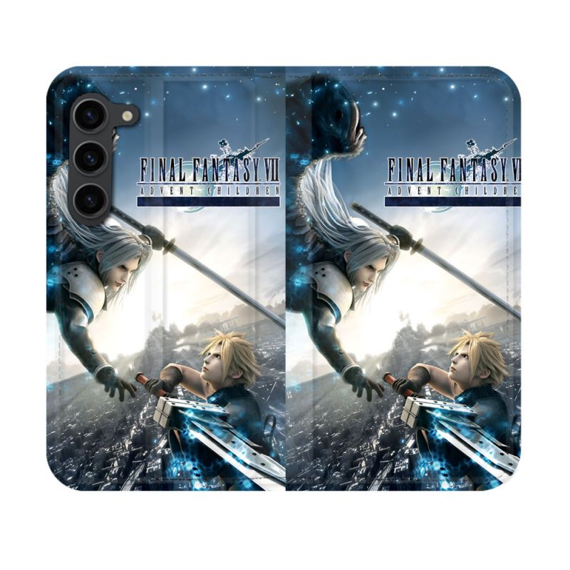 Housse Cuir Portefeuille Pour Samsung Galaxy S23 Final Fantaisy