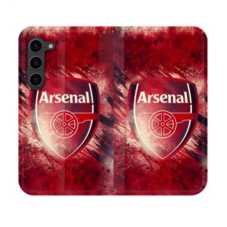 Housse Cuir Portefeuille Pour Samsung Galaxy S23 Foot Arsenal
