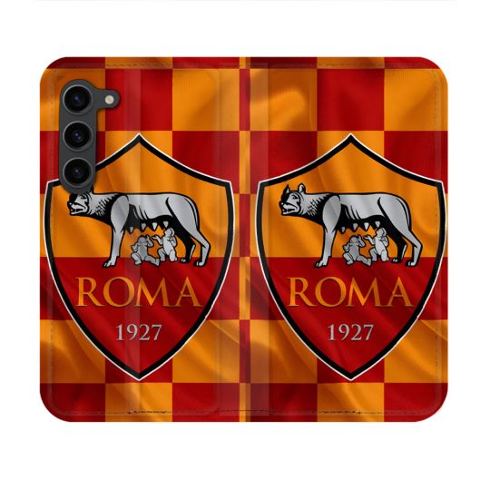 Housse Cuir Portefeuille Pour Samsung Galaxy S23 Foot As Roma