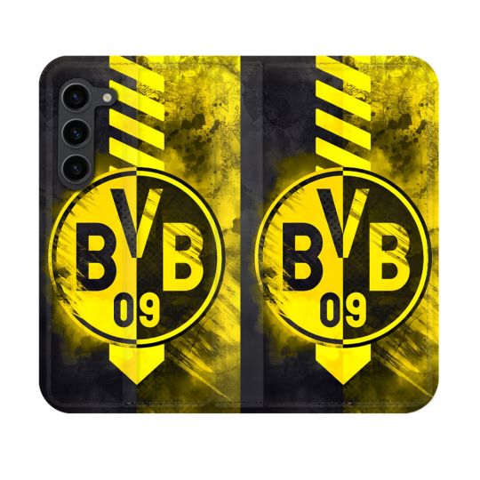 Housse Cuir Portefeuille Pour Samsung Galaxy S23 Foot Dortmund