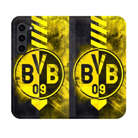 Housse Cuir Portefeuille Pour Samsung Galaxy S23 Foot Dortmund