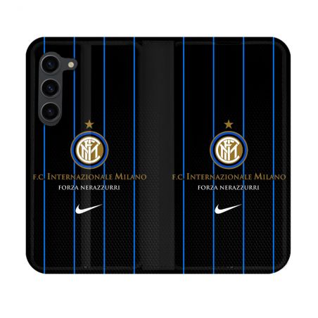 Housse Cuir Portefeuille Pour Samsung Galaxy S23 Foot Inter Milan