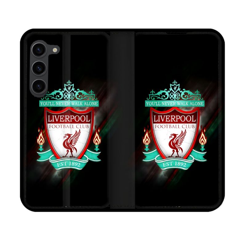 Housse Cuir Portefeuille Pour Samsung Galaxy S23 Foot Liverpool