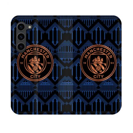 Housse Cuir Portefeuille Pour Samsung Galaxy S23 Foot Manchester City