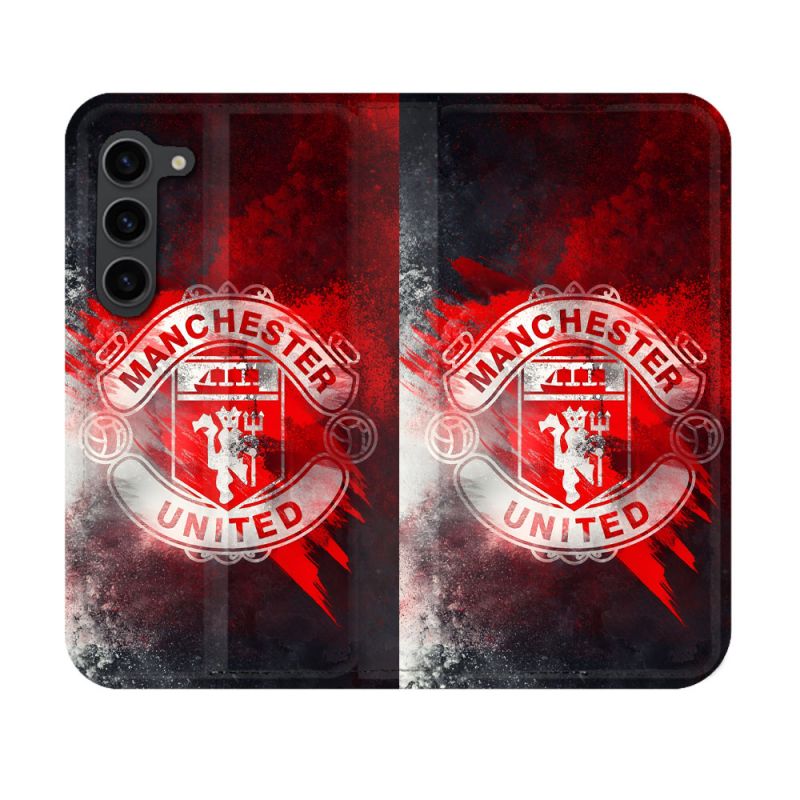 Housse Cuir Portefeuille Pour Samsung Galaxy S23 Foot Manchetser United