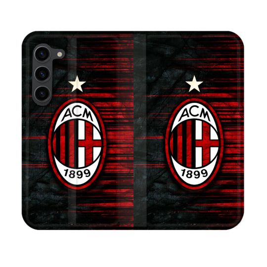 Housse Cuir Portefeuille Pour Samsung Galaxy S23 Foot Milan AC