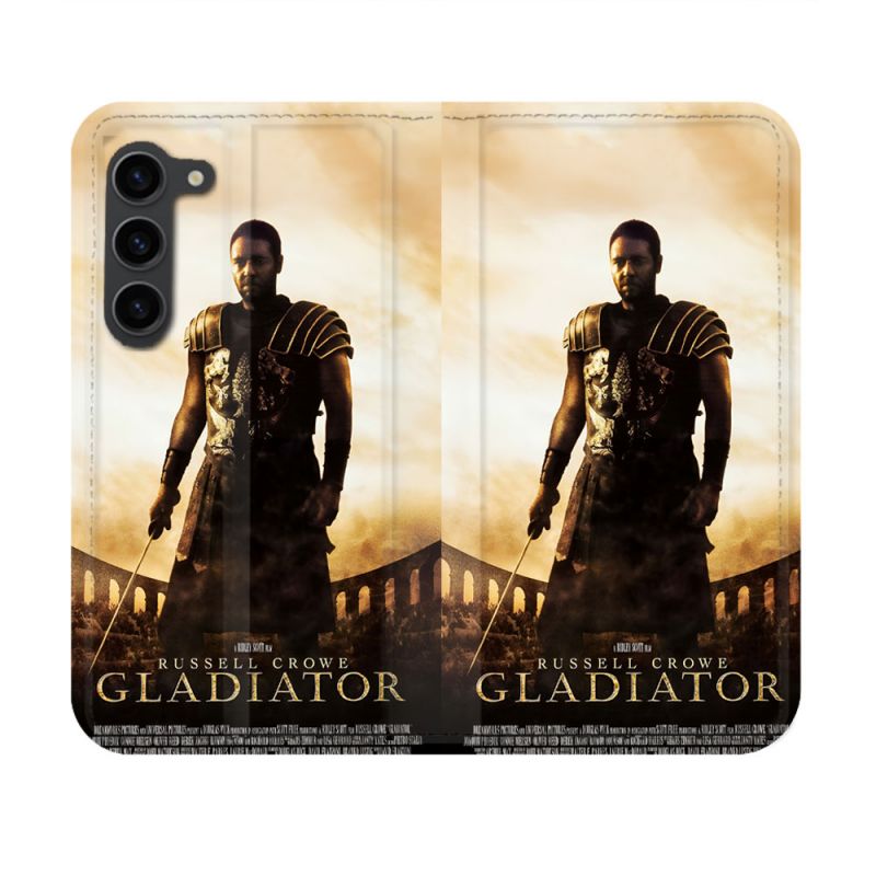 Housse Cuir Portefeuille Pour Samsung Galaxy S23 Gladiator Affiche