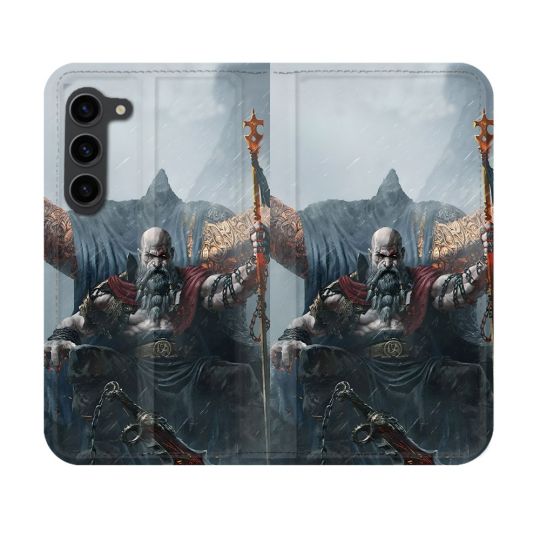 Housse Cuir Portefeuille Pour Samsung Galaxy S23 Gof Of War