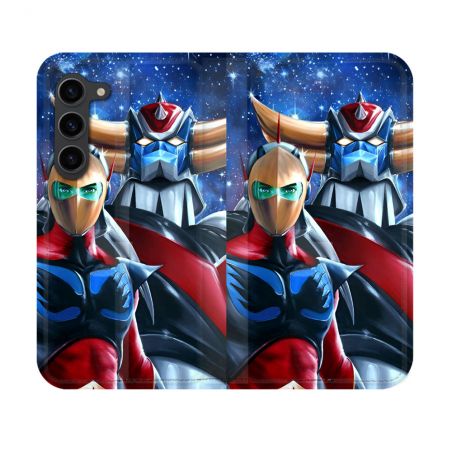 Housse Cuir Portefeuille Pour Samsung Galaxy S23 Goldorak