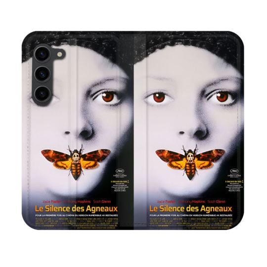Housse Cuir Portefeuille Pour Samsung Galaxy S23 Le Silence Des Agneaux Affiche