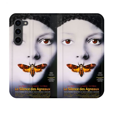 Housse Cuir Portefeuille Pour Samsung Galaxy S23 Le Silence Des Agneaux Affiche