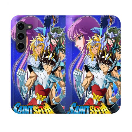 Housse Cuir Portefeuille Pour Samsung Galaxy S23 Les Chevaliers Du Zodiaque