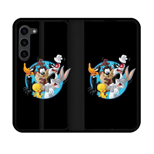 Housse Cuir Portefeuille Pour Samsung Galaxy S23 Looney Tunes