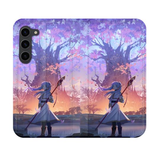 Housse Cuir Portefeuille Pour Samsung Galaxy S23 Manga Frieren