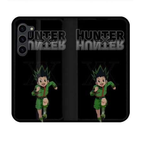 Housse Cuir Portefeuille Pour Samsung Galaxy S23 Manga Hunter X Hunter Gon