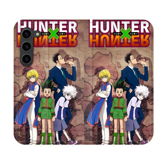 Housse Cuir Portefeuille Pour Samsung Galaxy S23 Manga Hunter X Hunter Vintage