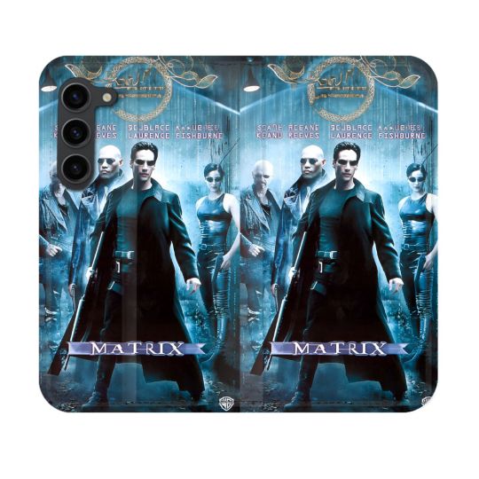Housse Cuir Portefeuille Pour Samsung Galaxy S23 Matrix Affiche