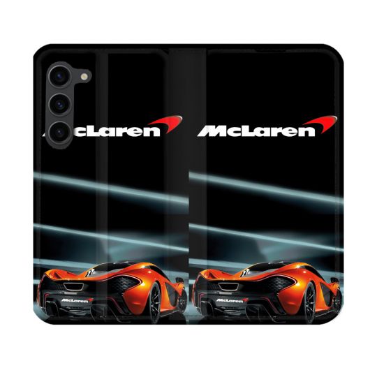 Housse Cuir Portefeuille Pour Samsung Galaxy S23 Mc Laren