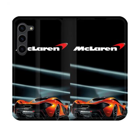 Housse Cuir Portefeuille Pour Samsung Galaxy S23 Mc Laren