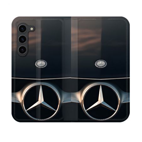 Housse Cuir Portefeuille Pour Samsung Galaxy S23 Mercedes Calendre