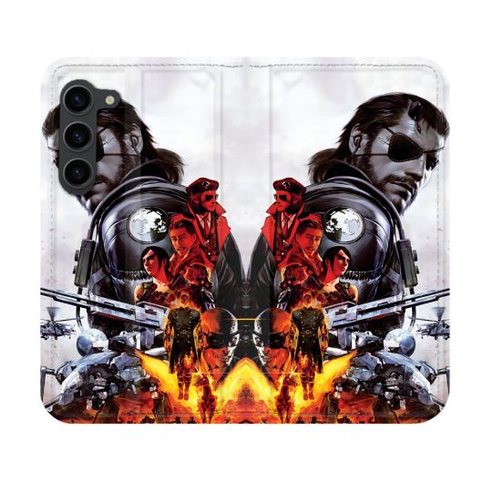 Housse Cuir Portefeuille Pour Samsung Galaxy S23 Metal Gear Solid